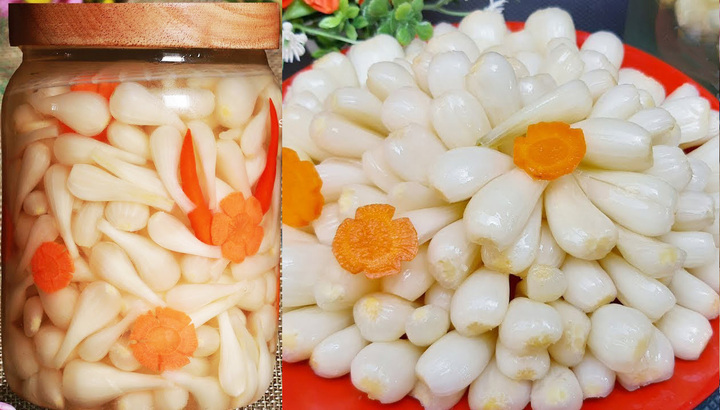 Hướng dẫn làm củ kiệu chua ngọt